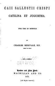 Tapa de Caii Sallustii Crispi Catilina et Jugurtha: for use in schools