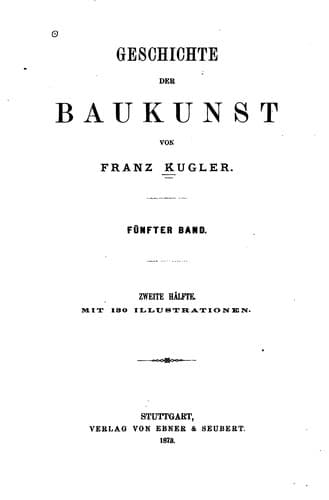 Tapa de Geschichte der Baukunst