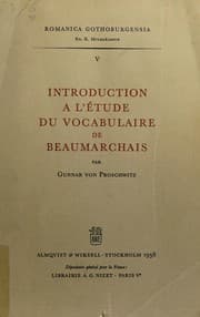 Tapa de Introduction à l'étude du vocabulaire de Beaumarchais