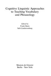 Tapa de Cognitive linguistic approaches to teaching vocabulary and phraseology