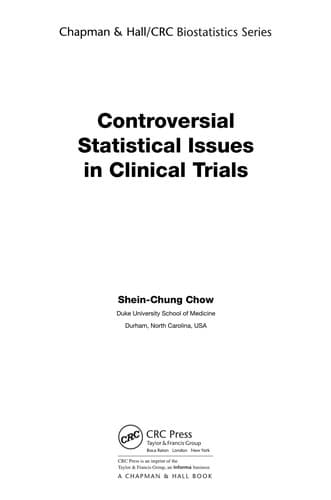 Tapa de Controversial statistical issues in clinical trials