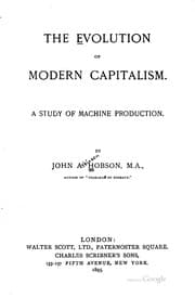 Tapa de The evolution of modern capitalism