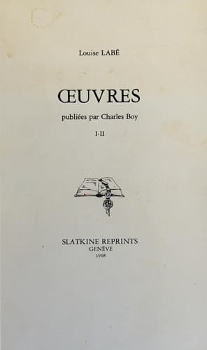 Tapa de Œuvres [de] Louise Labé