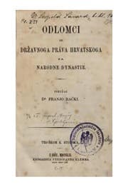 Tapa de Odlomci iz državnoga práva hrvatskoga za narodne dynastie