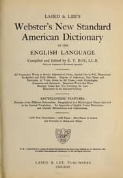 Tapa de Laird & Lee's Webster's new standard American dictionary of the English language