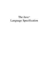 Tapa de The Java language specification