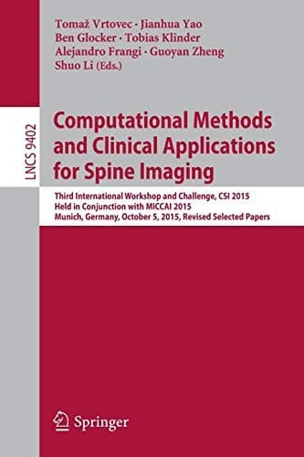 Tapa de Computational Methods and Clinical Applications for Spine Imaging