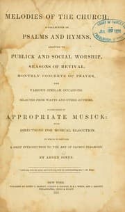 Tapa de Melodies of the church