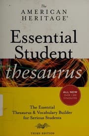 Tapa de The American Heritage essential student thesaurus