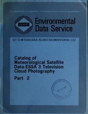 Tapa de Catalog of meteorological satellite data