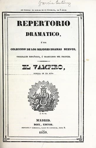 Tapa de El vampiro