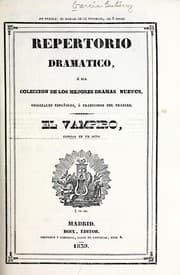 Tapa de El vampiro