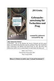 Tapa de Gebrauchsanweisung fu r Tschechien und Prag