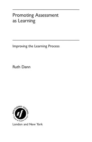 Tapa de Promoting assessment as learning
