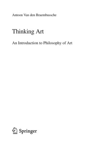 Tapa de Thinking art
