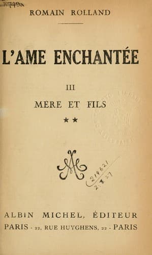 Tapa de L'âme enchantée