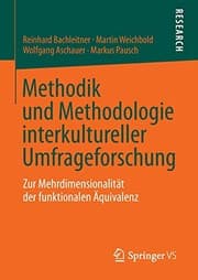 Tapa de Methodik und Methodologie interkultureller Umfrageforschung