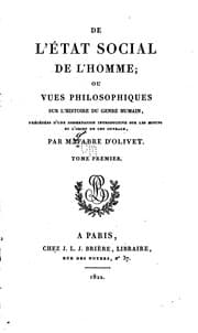 Tapa de De l'état social de l'homme