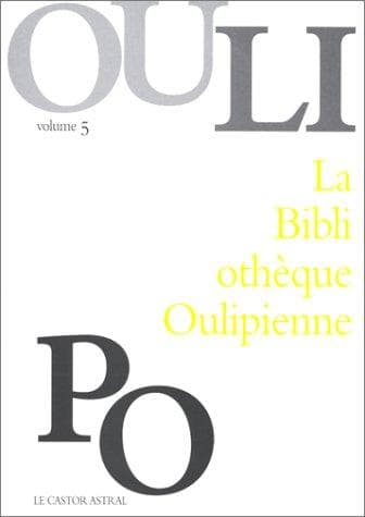Tapa de Bibliothèque oulipienne, volume 5