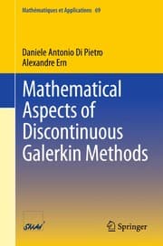 Tapa de Mathematical aspects of discontinuous galerkin methods