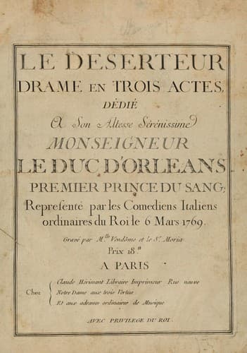 Tapa de Le déserteur