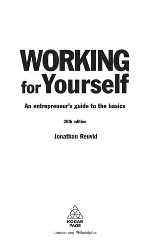 Tapa de Working for yourself