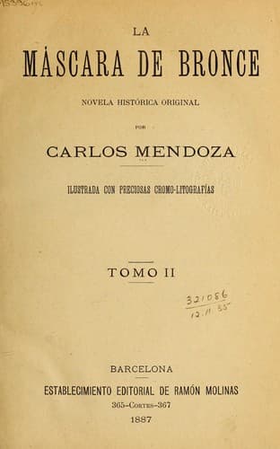 Tapa de La máscara de bronce