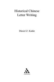 Tapa de Historical Chinese letter writing