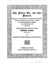 Tapa de The fifteen O's and other prayers