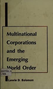 Tapa de Multinational corporations and the emerging world order