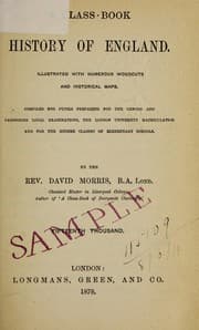 Tapa de A class-book history of England
