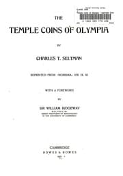 Tapa de The temple coins of Olympia