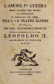 Tapa de L'amore in guerra