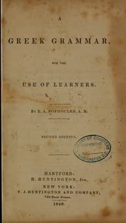 Tapa de A Greek grammar, for the use of learners