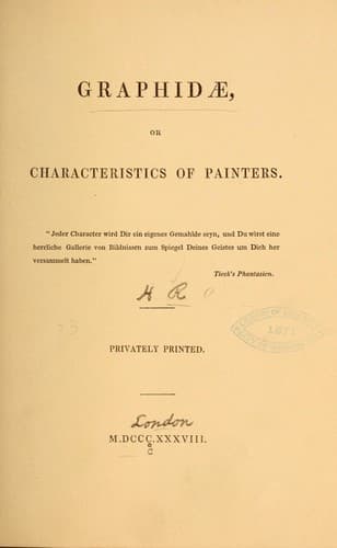 Tapa de Graphidae