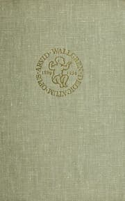 Tapa de In honour of Arvid Wallgren on his sixty-fifth birthday, October 5, 1954