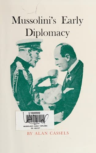 Tapa de Mussolini's early diplomacy