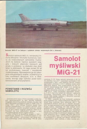 Tapa de Samolot mys liwski MiG-21