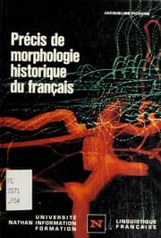 Tapa de Précis de morphologie historique du français