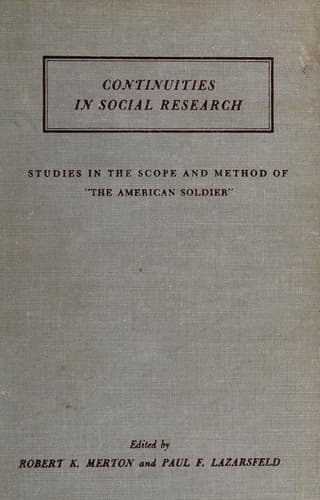 Tapa de Continuities in social research