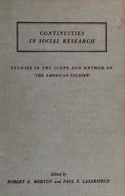 Tapa de Continuities in social research