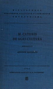 Tapa de De agri cultura