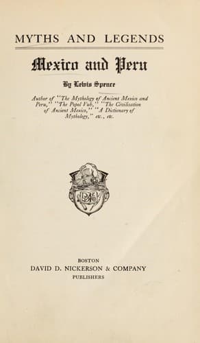 Tapa de Myths and Legends