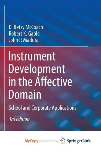 Tapa de Instrument Development in the Affective Domain