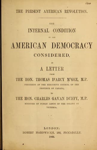 Tapa de The present American revolution