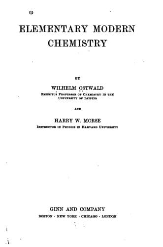 Tapa de Elementary modern chemistry