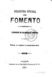 Tapa de Registro oficial de fomento