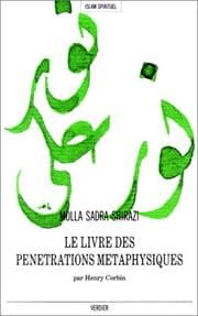 Tapa de Le livre des pénétrations métaphysiques =