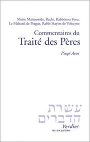 Tapa de Commentaires du Traité des pères, Pirqé avot