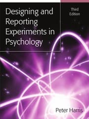 Tapa de Designing and Reporting Experiments in Psychology
